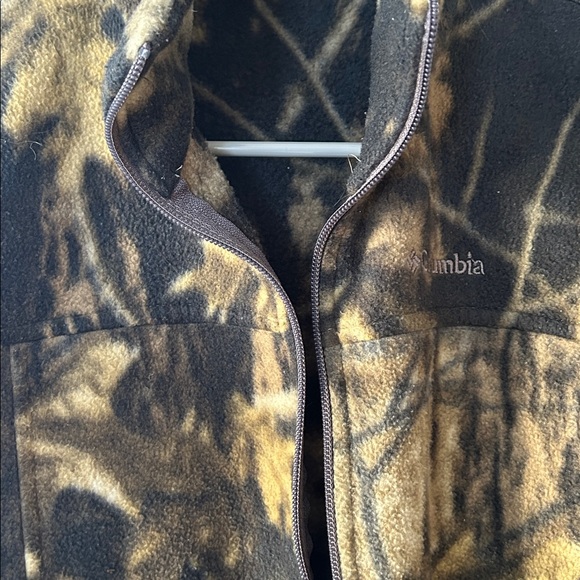 Columbia Boys Woodland Camo Fleece Jacket - Picture 2 of 5